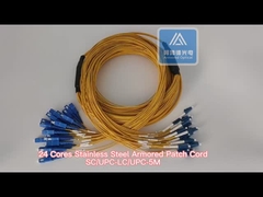 24 ядра бронированный пластырь из нержавеющей стали SC-LC жёлтый LSZH