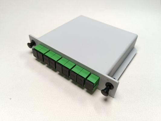 Splitter PLC ввода карты кассеты оптически, 1X8 Splitter волокна порта SCAPC оптический