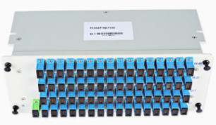 Кассета SCUPC LGX вводя Splitter 1x64 PLC коробки карты оптически в линию горизонтальную