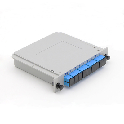 Тип режим коробки FTTH 1x8 LGX Splitter штепсельной вилки кассеты ABS Splitter PLC оптического волокна SC APC UPC Splitter по своему типу одиночный