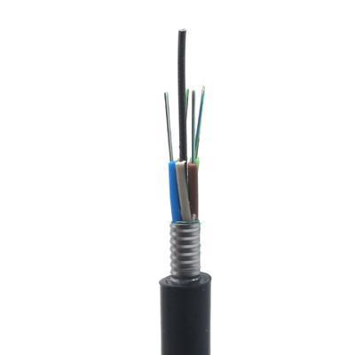 PE одиночного режима GYTS/GYTA кабелей оптического волокна HDPE куртка бронированного наружная